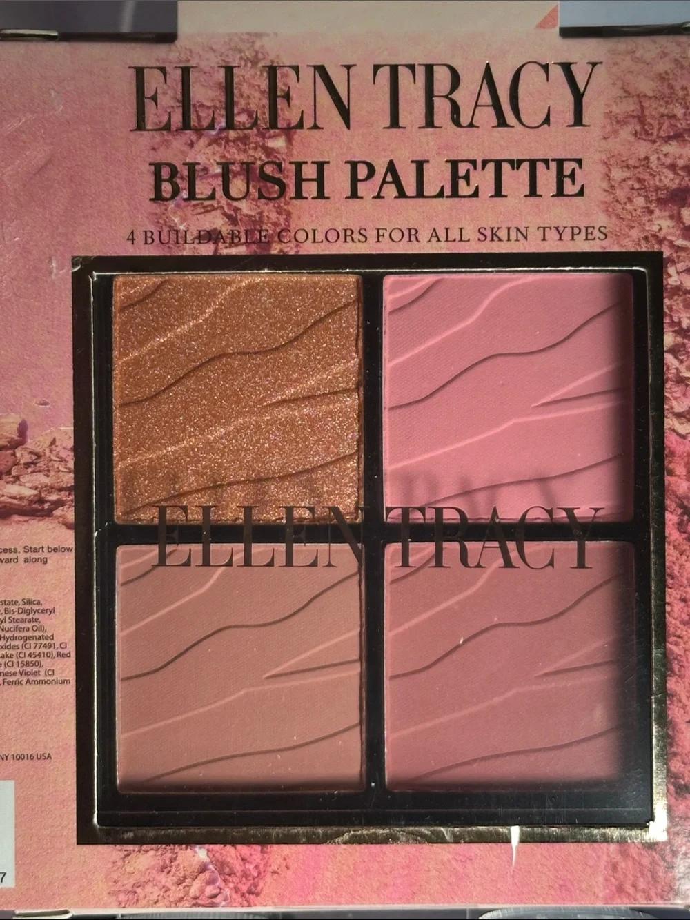 ⚡️Ellen Tracy Rosy Glow Blush Palette - Soft Pink Shades